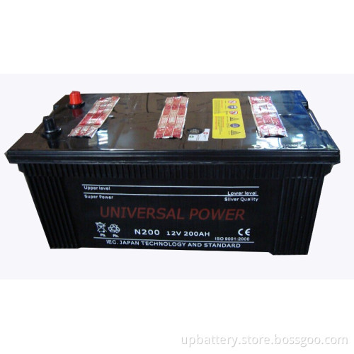 Factory Outlet! Dry Charge Car Battery N200 12V200ah